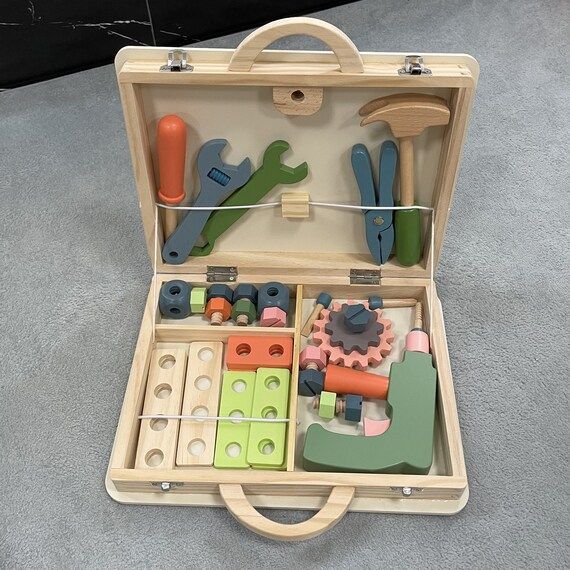 Wooden Toolbox Toy for More Than 3 Year Old Kid | Etsy | Etsy (US)