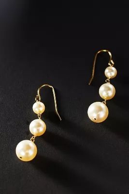 Crystalline Pearl Drop Earrings | Anthropologie (US)
