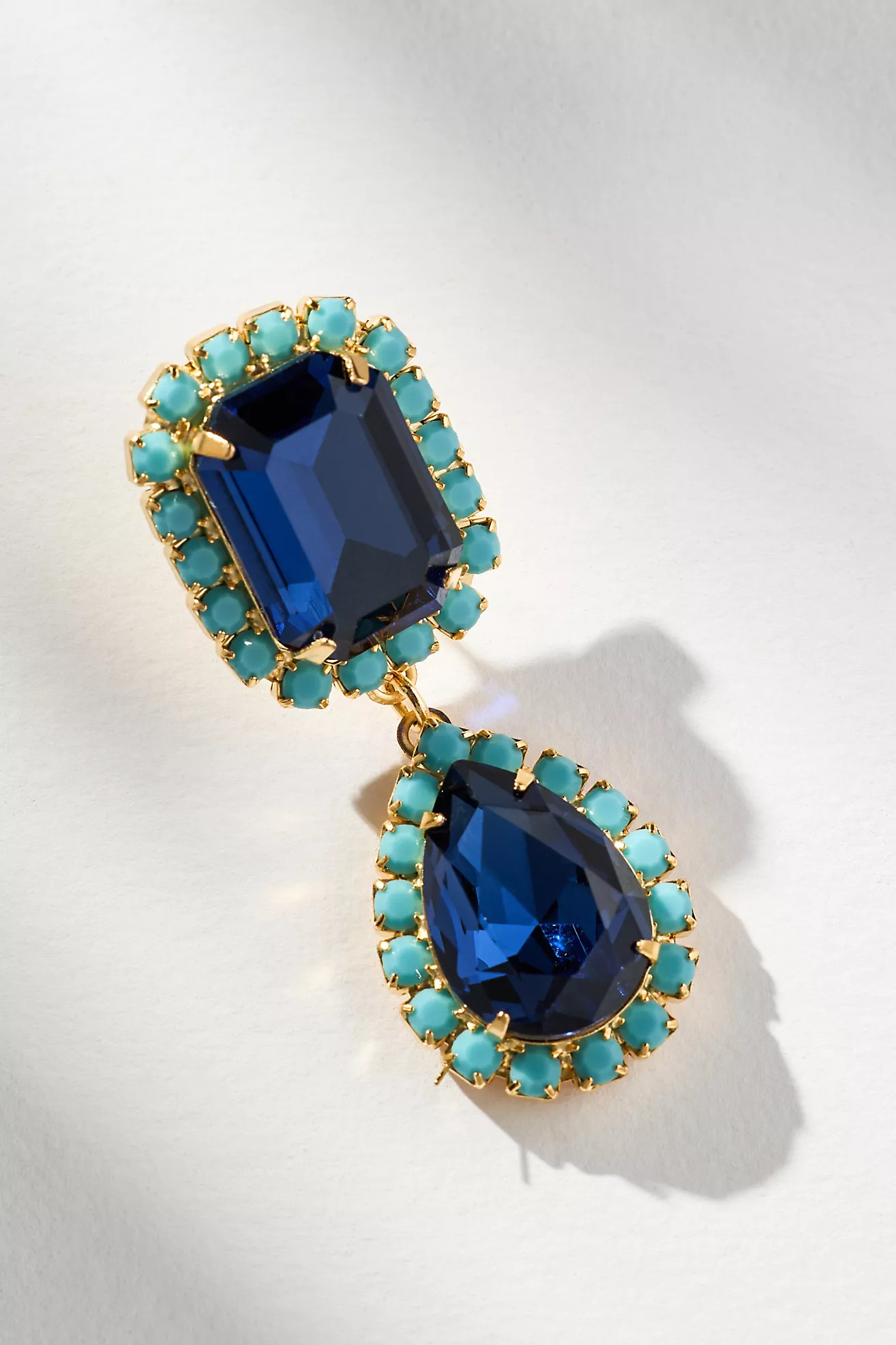 The Pink Reef Jewel Drop Neon Earrings | Anthropologie (US)