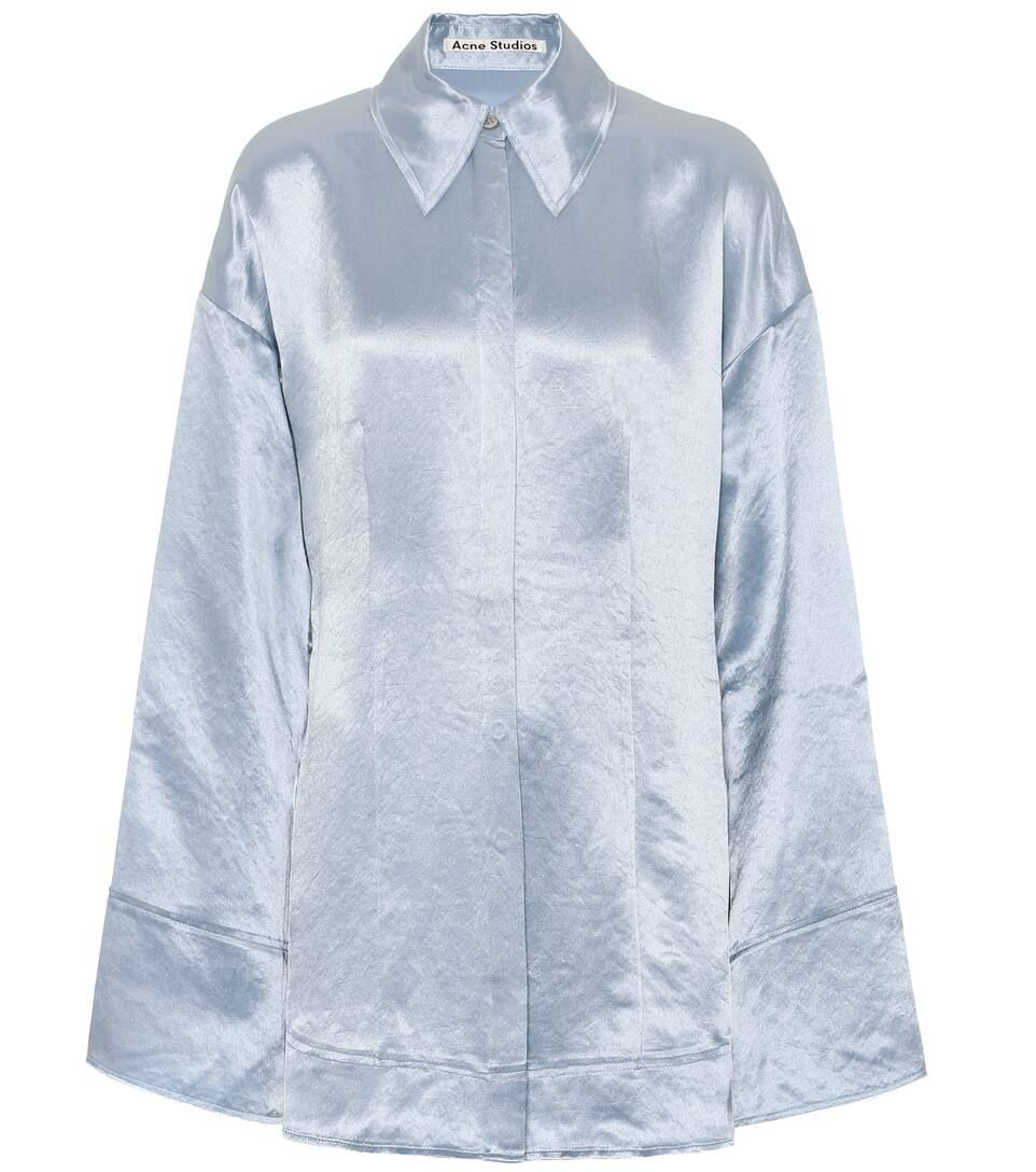 Oversized satin pajama shirt | Mytheresa (DACH)