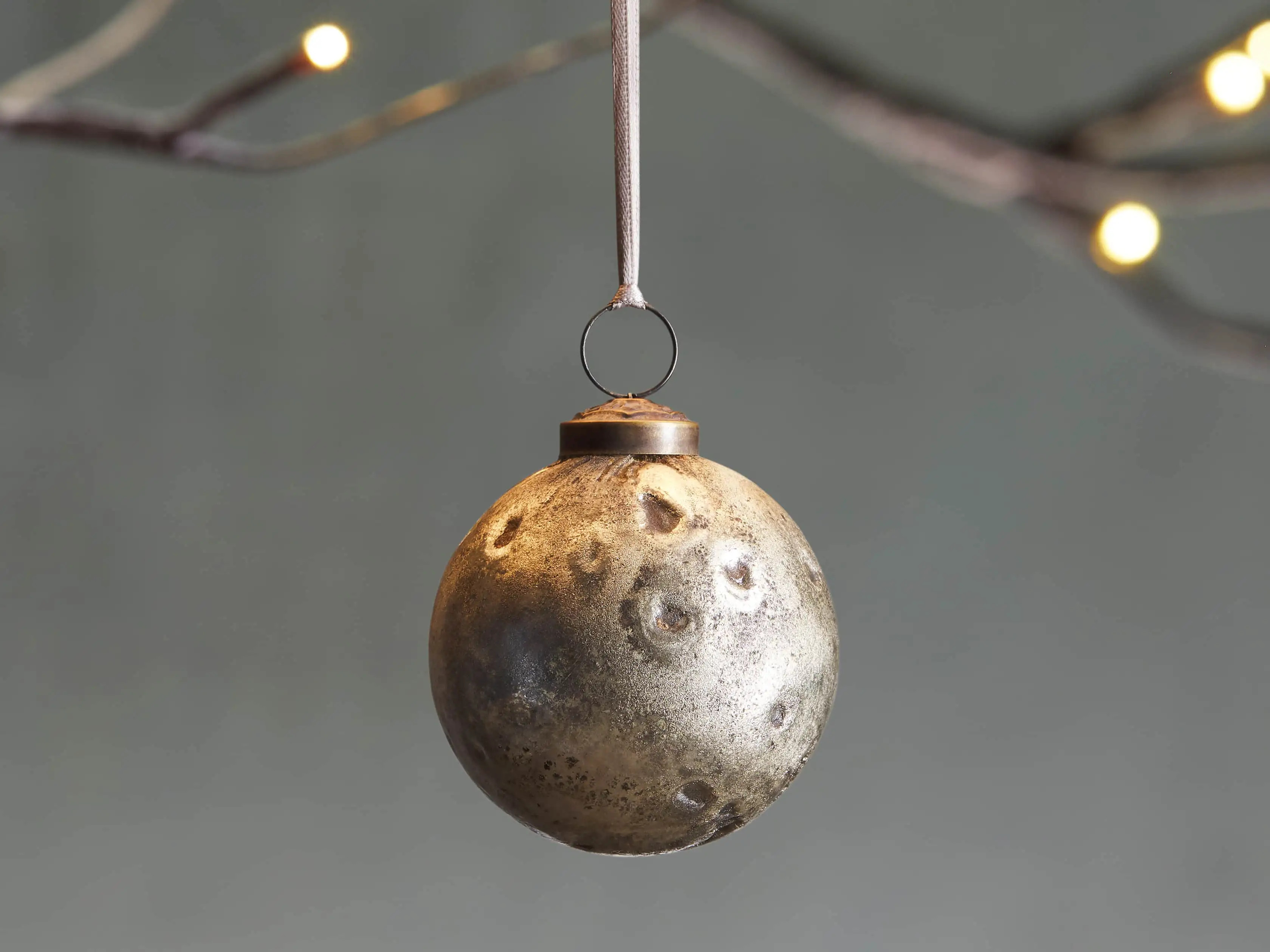 Aged Silver Ornaments (set of 6) | Arhaus