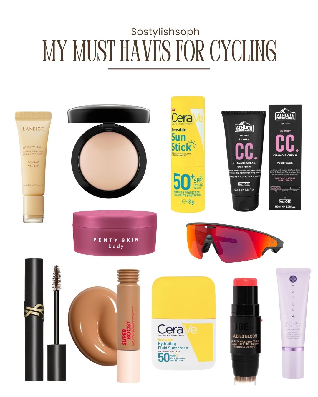 My must haves for Charity Cycling Ride! !! 🚲

Cycling Essentials, Beauty Favourites, My Must Haves, SPF, Skincare, Cycling Glasses, Beauty  

 #LTKuk #LTKbeauty #LTKfitness