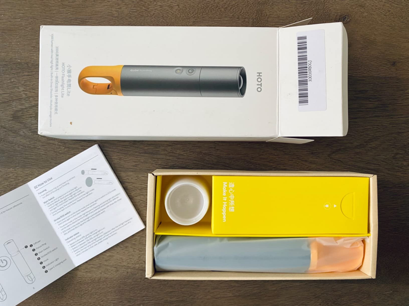 HOTO Flashlight Lite, Zoomable, LED, USB-C Rechargeable, 1000 Lumens, 5 Modes (SOS & Strobe), Tac... | Amazon (US)