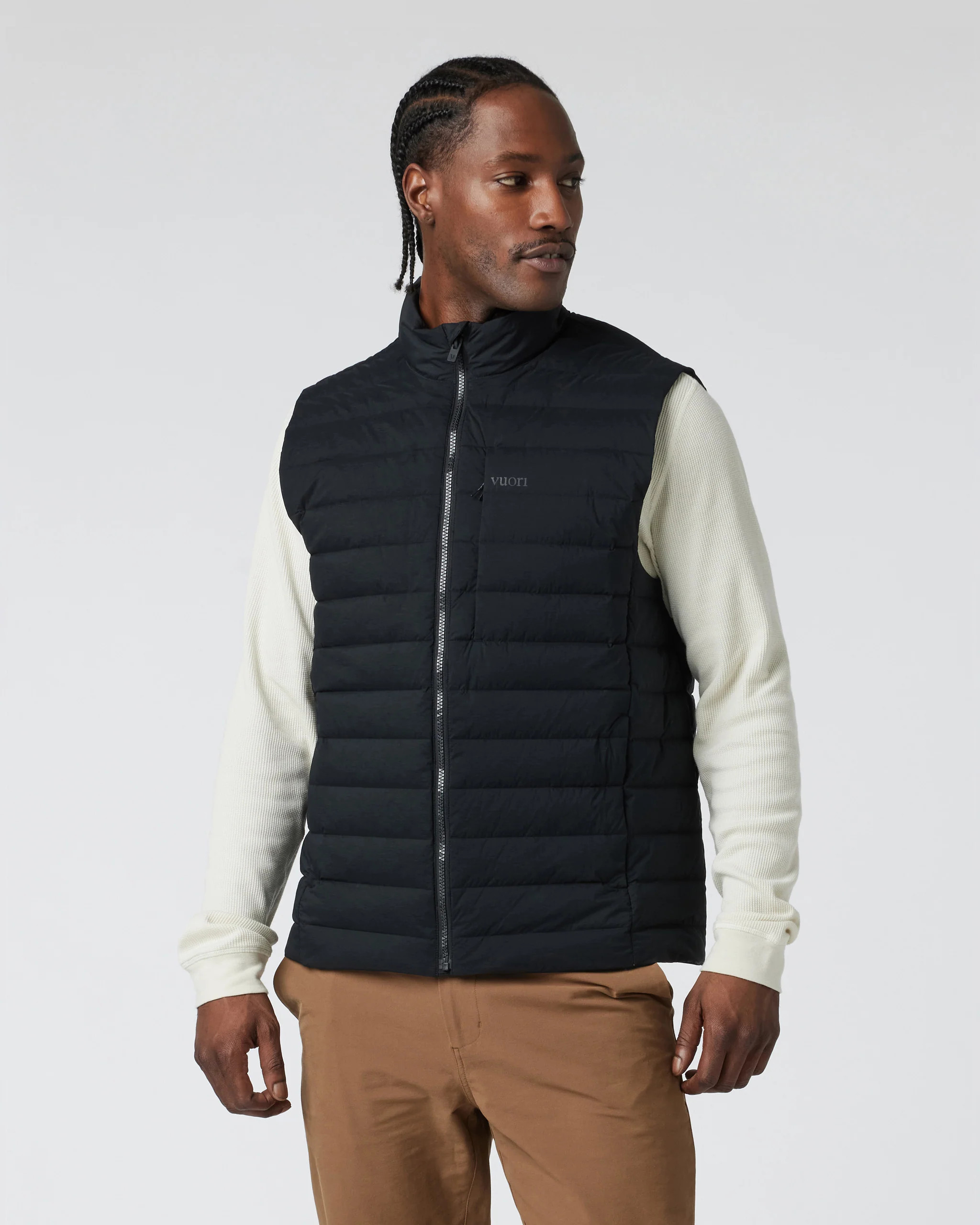 Steadfast Insulated Vest | Men's Black Down Vest | Vuori | Vuori Clothing (US & Canada)