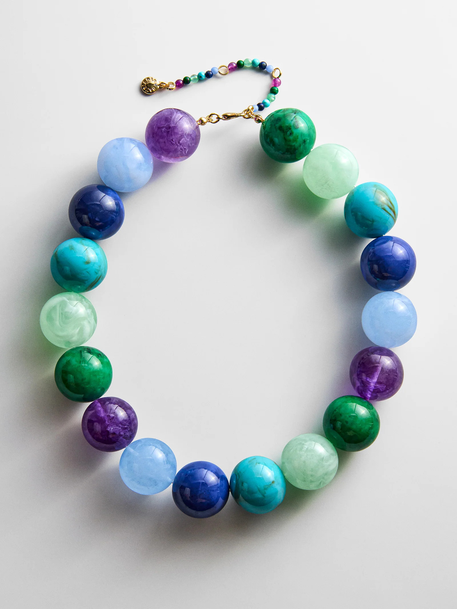 Jane Beaded Necklace - Blue Multi | BaubleBar