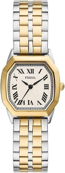 Fossil Women's Watch, Harlow Three-Hand Stainless Steel Bracelet Watch for Women | Amazon (US)