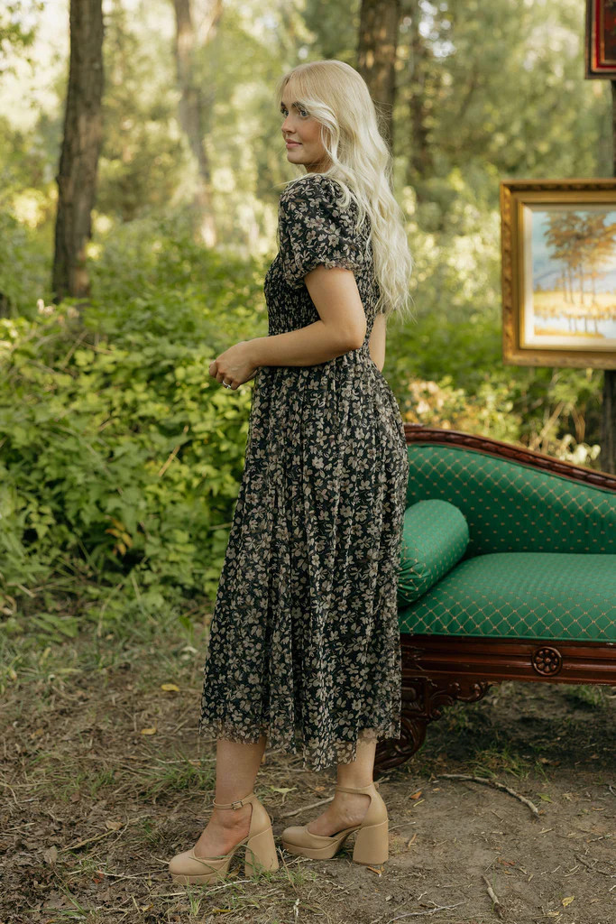 Hawthorn Dress-Black Floral | Love Olive Co
