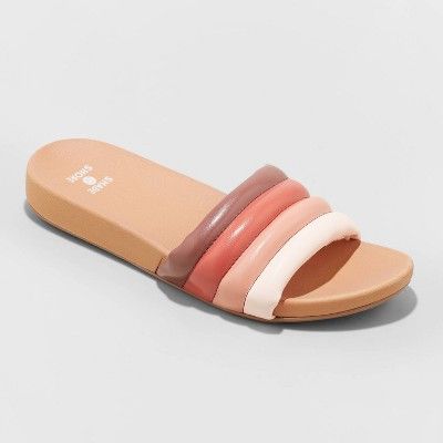 Women&#39;s Kendra Single Band Slide Sandals - Shade &#38; Shore&#8482; 9 | Target