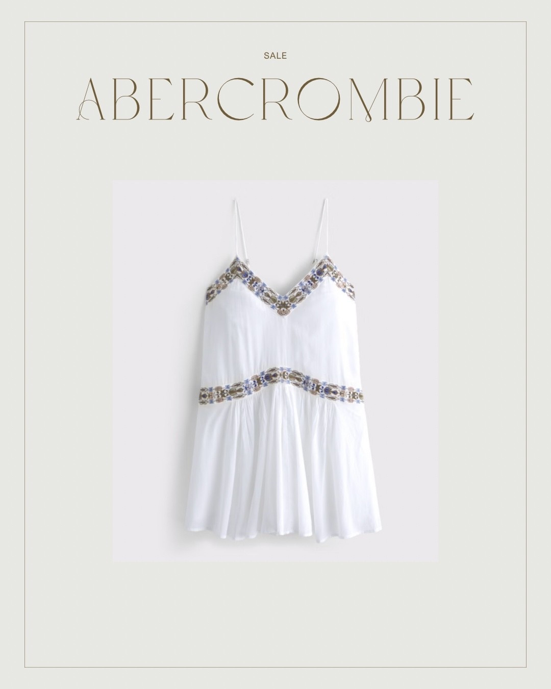 This little white dress/skort is perfect for the summer, huge Abercrombie sale. Was $90, NOW $20.98 !!!! 

#LTKdayinmylife #LTKmomlife #LTKgrwm