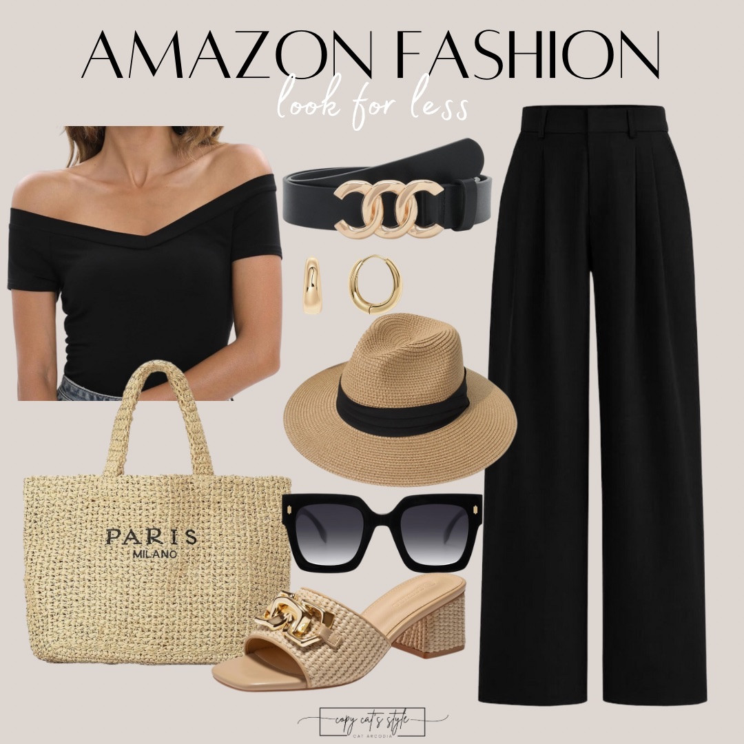 Amazon casual style looks for less! Amazon relaxed fit pants, Amazon off the shoulder tops, Amazon accessories for less. 

#LTKFindsUnder50 #LTKFindsUnder100 #LTKStyleTip