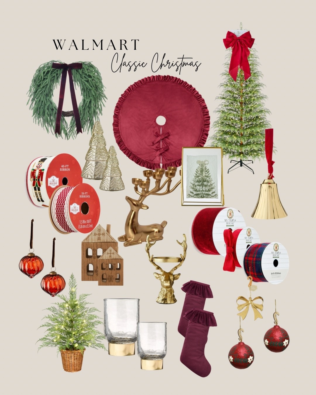 Walmart did not disappoint this holiday season! The decor is timeless, nostalgic and the best part…they have something for any color scheme. My favorite is the classic red Christmas, but shop around, their selection is affordable and there’s so much to choose from! ❤️🎄🎅🏼

#LTKHome #LTKHoliday #LTKSeasonal