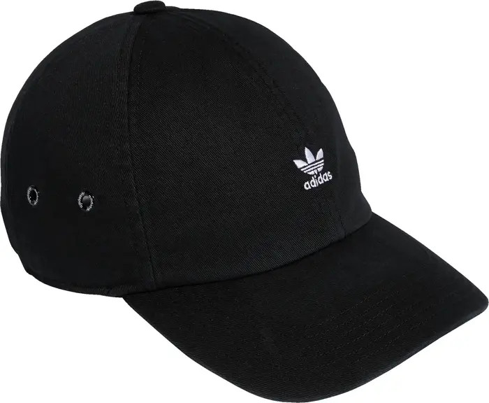 adidas Originals Mini Trefoil Relaxed Strap Back Hat | Nordstrom | Nordstrom