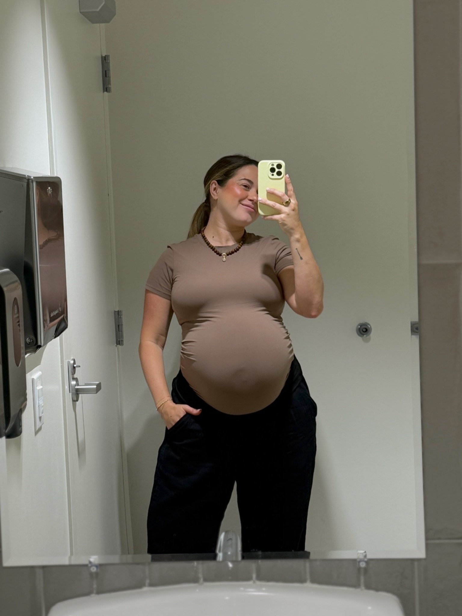 Work ootd , bump friendly. Love these gauzey pants from old navy - black looks to be sold out but they are still available in white! Perfect for spring and summer/ vacation if you’re pregnant! Top is tts from Amazon. Wearing my fav summer sandals

#LTKootd #LTKWorkwear #LTKBump