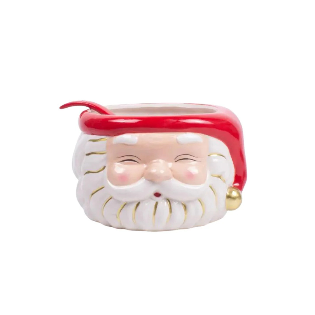 Red Santa Punch Bowl | Pink Antlers