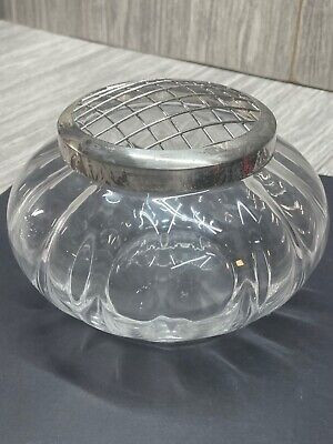 Glass Rose Bud Vase Vintage Glass with metal mesh lid for flower buds | eBay US