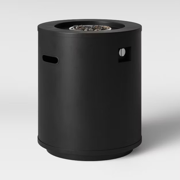 Round Metal Fire Column - Black - Project 62™ | Target