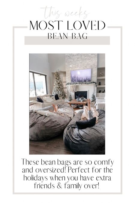 Oversized bean bags perfect for around the holidays!

#LTKhome #LTKfamily #LTKGiftGuide