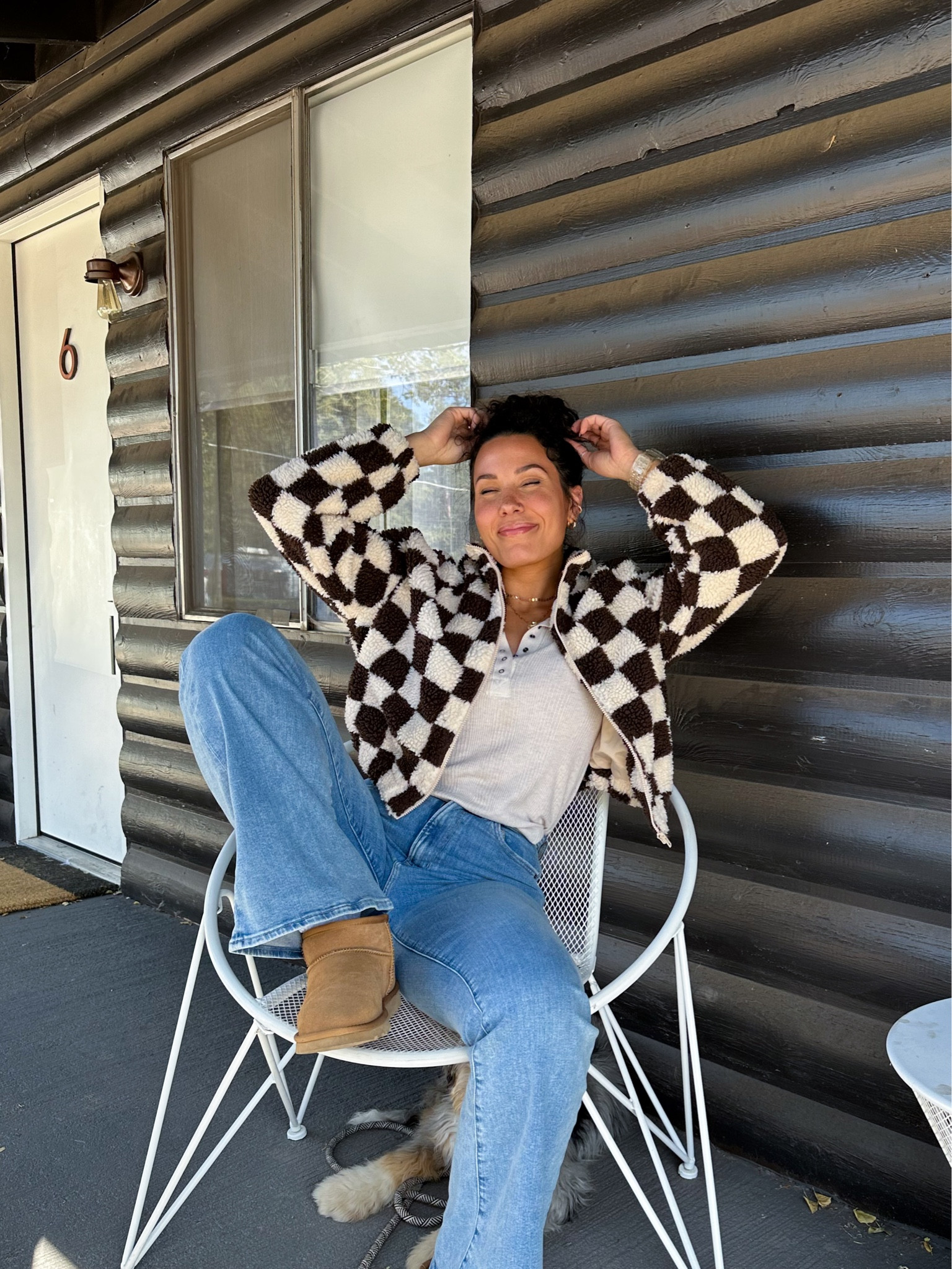 Bra Top : medium (so soft-align fabric) Jacket : medium , bottoms: 4/27L , shoes : 10
Uggs outfit , dh gate Uggs , Fall outfits , easy outfit idea ,
Sherpa jacket outfit , flared jeans outfit , Pinterest inspired outfit , errands outfit , Pinterest Outfit , northern Arizona , uggs outfit , Pinterest girl , neutral style , everyday outfits , winter outfit idea , realistic fall outfits

#LTKSeasonal #LTKU #LTKHoliday