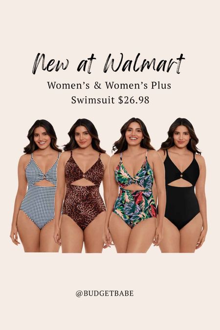 New swimsuits at Walmart! They make my favorite one pieces suits with good coverage and quality fabrics. #ad #walmartfashion #walmart @walmart @walmartfashion #iywyk 

#LTKunder50 #LTKswim