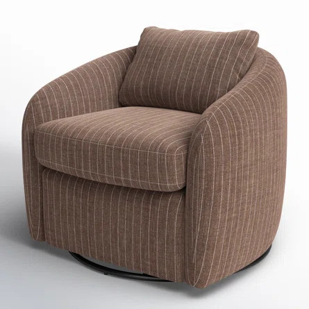 Wade Logan® Balvir Upholstered Swivel Barrel Chair | Wayfair | Wayfair North America