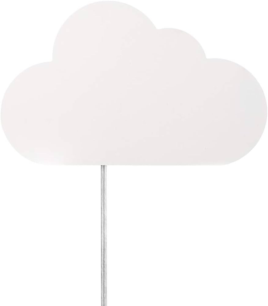 Globe Electric 51492 1-Light Floating Cloud Plug-in Wall Sconce, Matte White, 6ft Clear Cord, Inl... | Amazon (US)