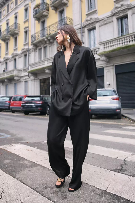 WRINKLE LOOK PANTS | Zara US