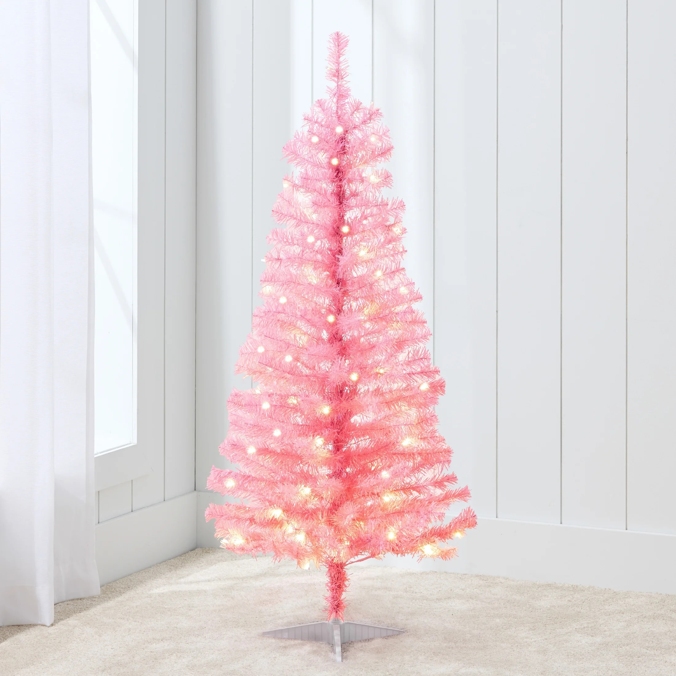 Best Choice Products Prelit Colored Christmas Tree, 4ft Artificial Tree Holiday Decor w/ LED Ligh... | Walmart (US)
