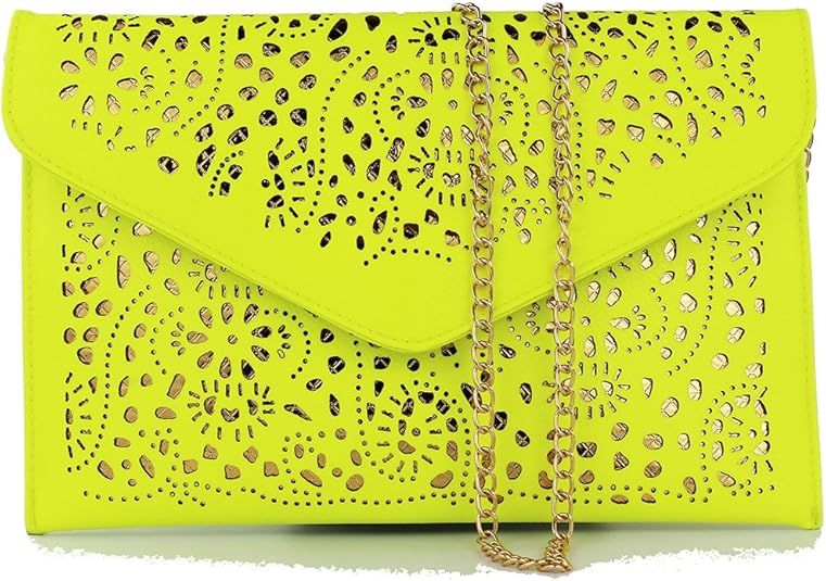 2019 Women Envelope Wedding Party Purses Chain Shoulder Bag Evening Day Clutch Bag | Amazon (US)