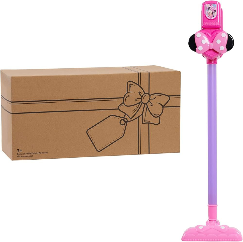 Disney Junior Minnie Mouse Sparkle 'N Clean Play Vacuum with Lights and Sounds, Pretend Play, Off... | Amazon (US)