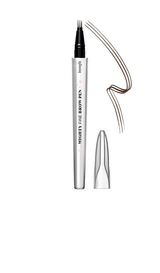 Benefit Cosmetics Mighty Fine Brow Pen in Warm Deep Brown in 4 Warm Deep Brown. | Revolve Clothing (Global)