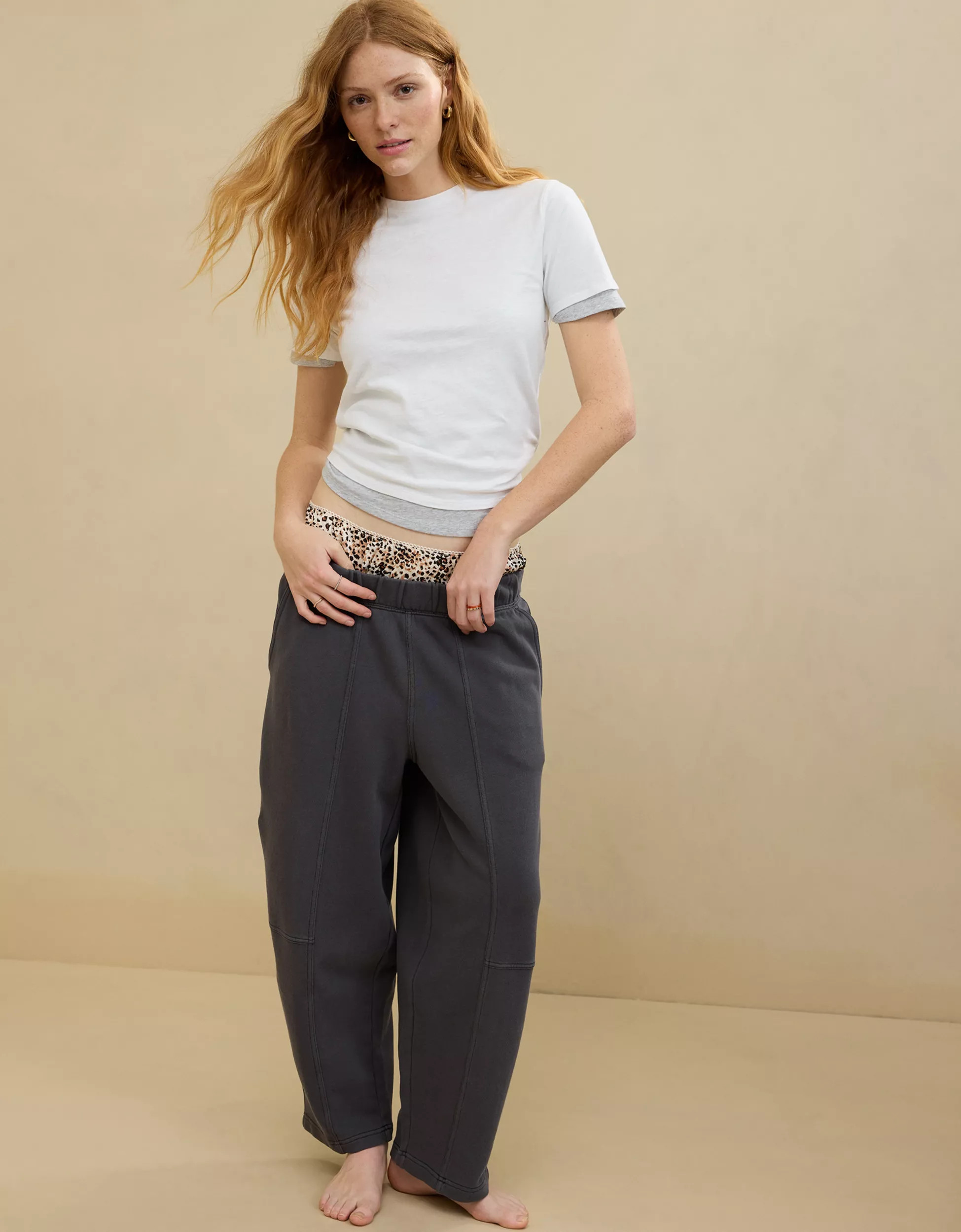 Aerie Seams Right Barrel Leg Sweatpant | Aerie