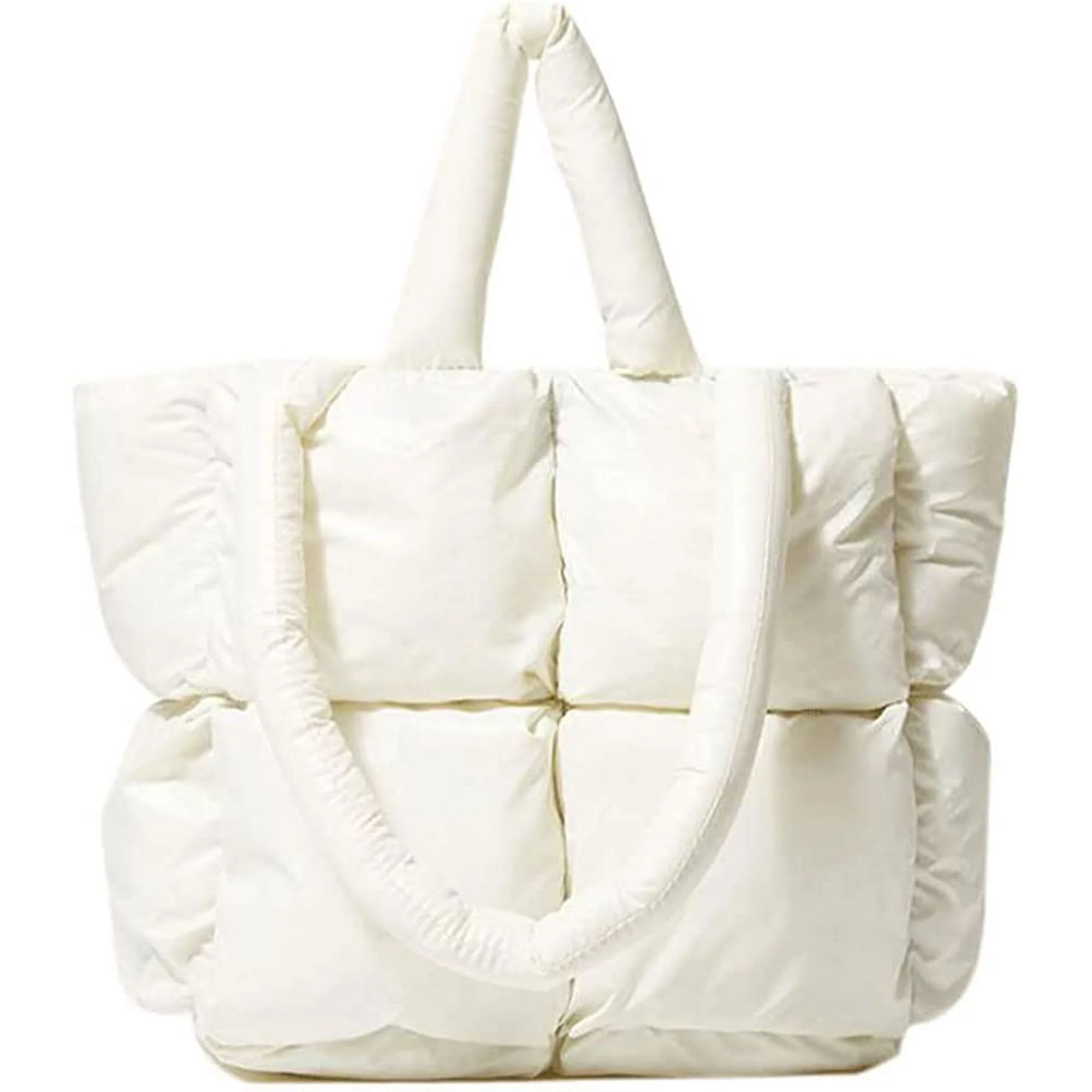 Lightweight Puffer Tote Purse Quilted Women Luxury Handbag Soft Shoulder Bag | Walmart (US)