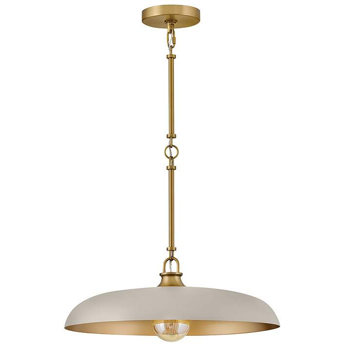Hinkley Sadie 18" Wide Lacquered Brass Pendant Light | Lamps Plus