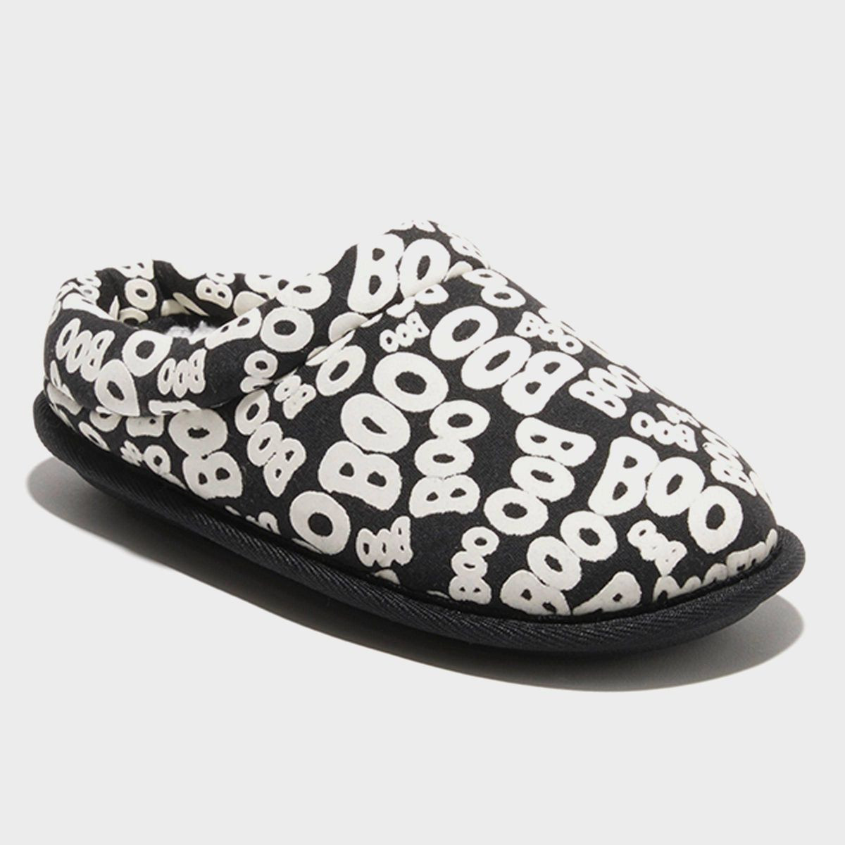 dluxe by dearfoams Kid's Halloween Boo Slippers - Black | Target