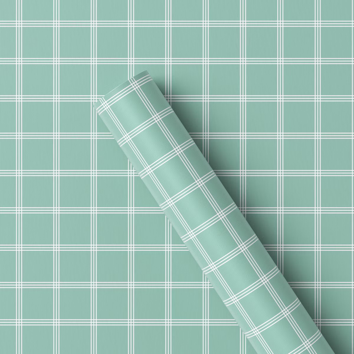 20 sq ft Plaid Christmas Gift Wrap Sage Green - Wondershop™ | Target