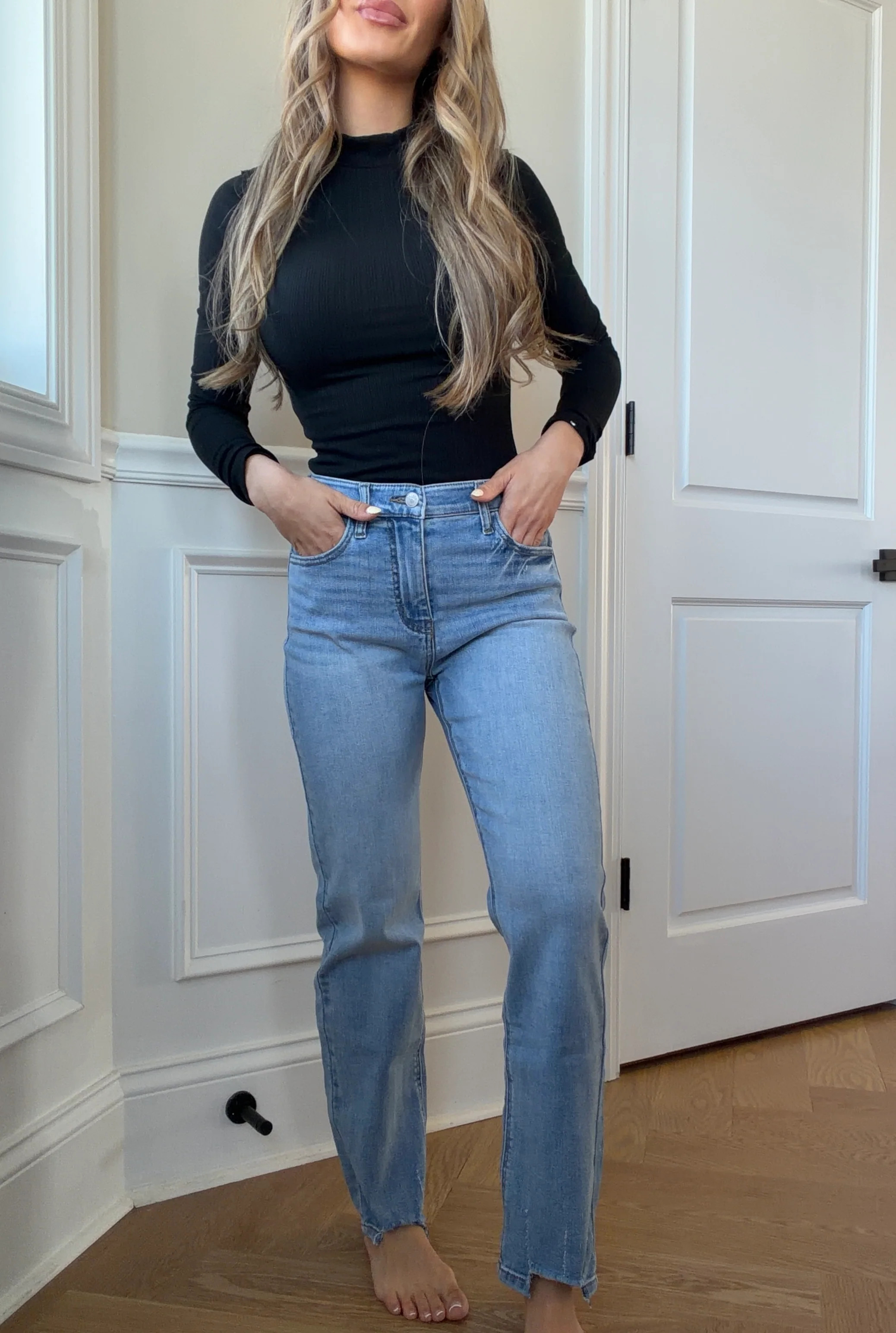 Jupiter High Rise Straight Leg Jeans | Willow Boutique