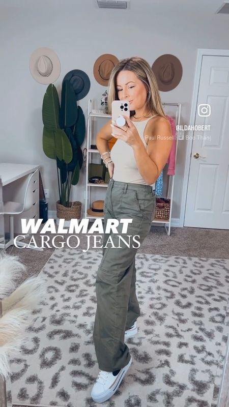 Wide leg cargo jeans at Walmart!!! Fall trend for sure! These are game changer!! I predict they will set out fast. 

#LTKFind #LTKSeasonal #LTKunder50