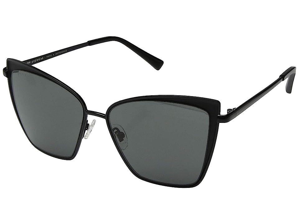 DIFF Eyewear Ivy (Black/Grey) Fashion Sunglasses | Zappos