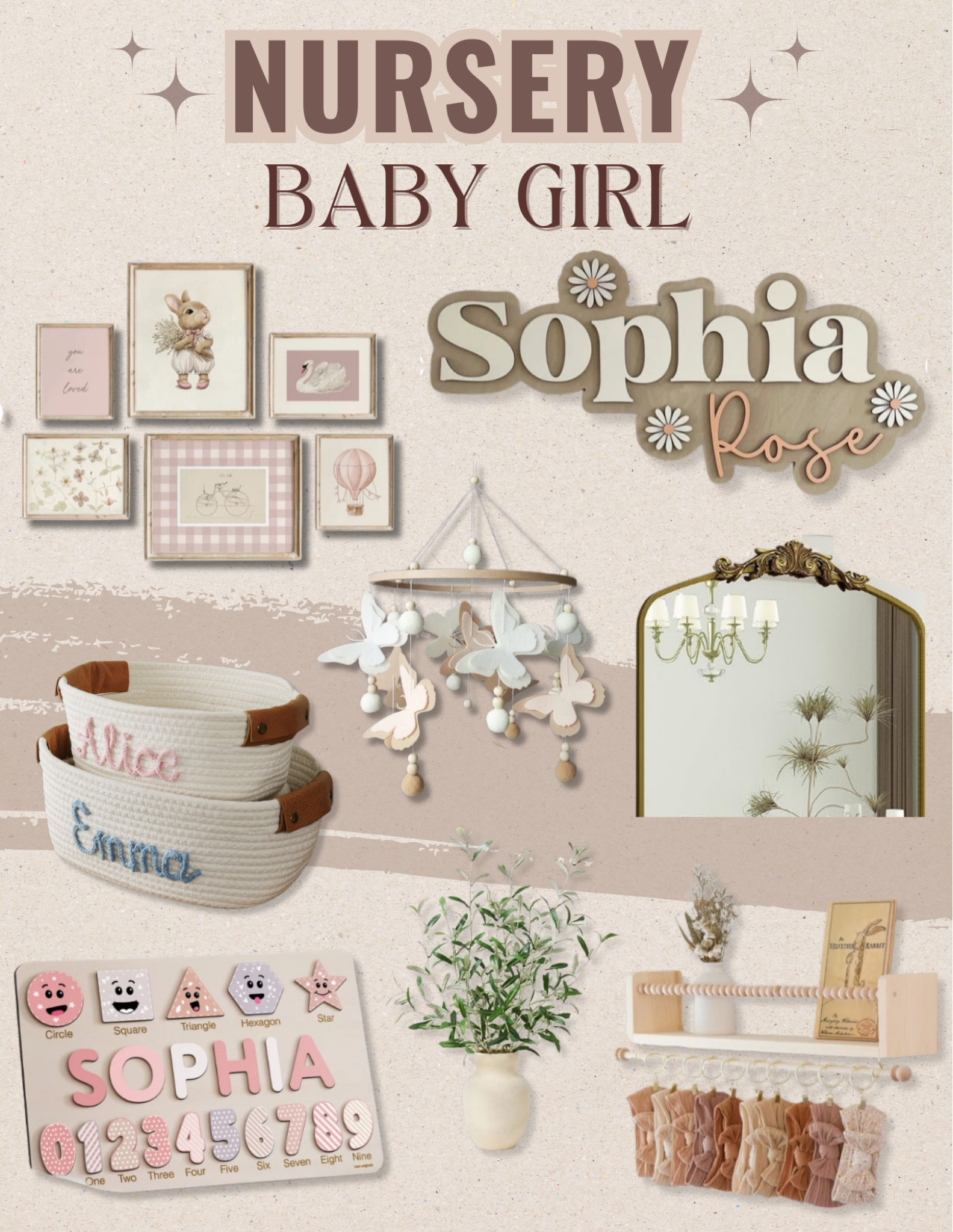 Baby girl nursery room decor personalized

#LTKHome #LTKBaby #LTKKids