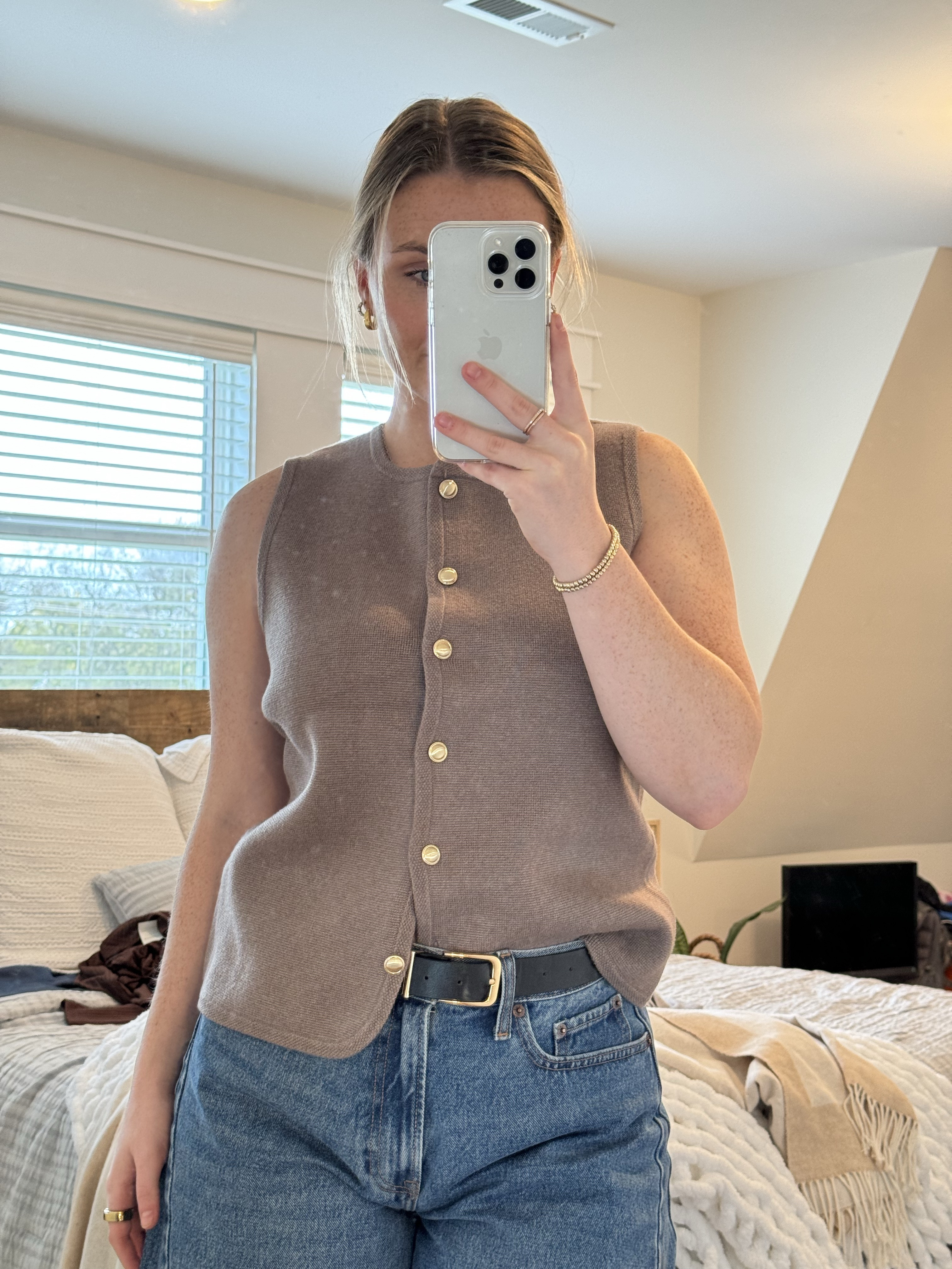 This crew vest from Abercrombie is so cute!! Classy and modest yet still trendy and fun! the gold buttons are my favorite part!!! Wearing a mediumm

#LTKWorkwear #LTKHoliday #LTKStyleTip