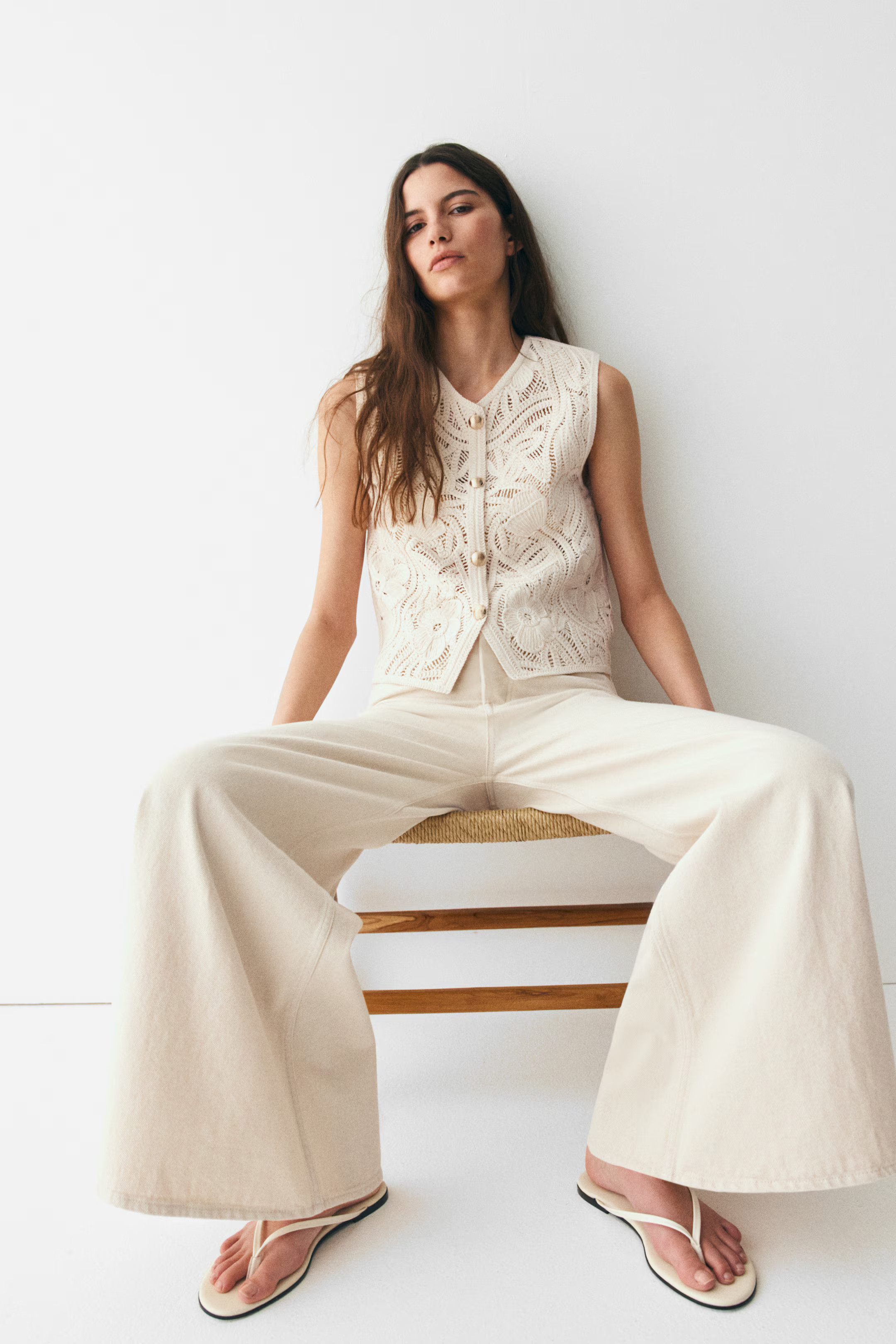 Crochet-look waistcoat | H&M (UK, MY, IN, SG, PH, TW, HK)