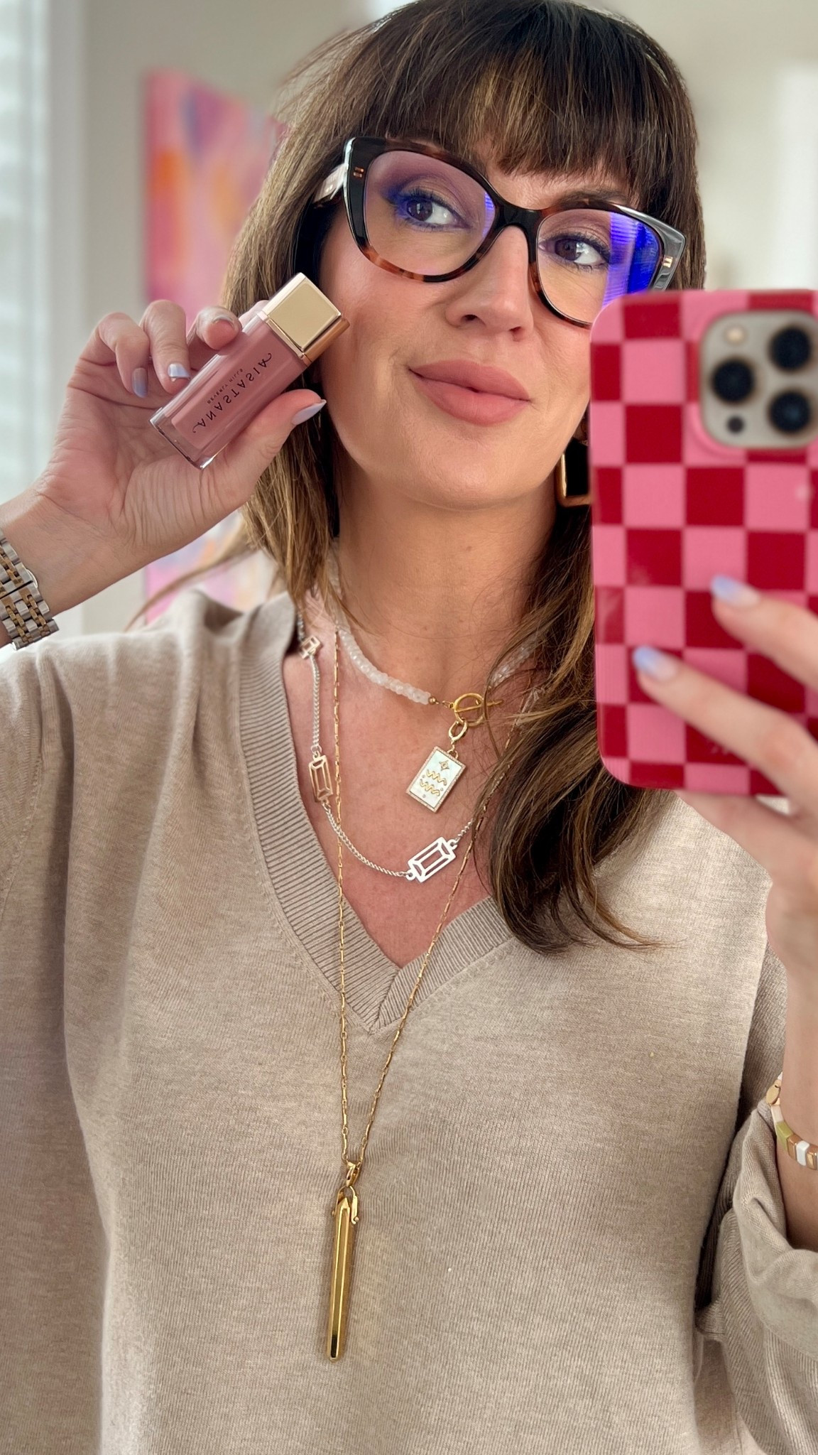 I’ve owned this long gold pendant for over 10 years and it’s STILL available bc it’s a great layering piece!! // lipstick shade : “hush rose"

#LTKOver40 #LTKStyleTip #LTKBeauty