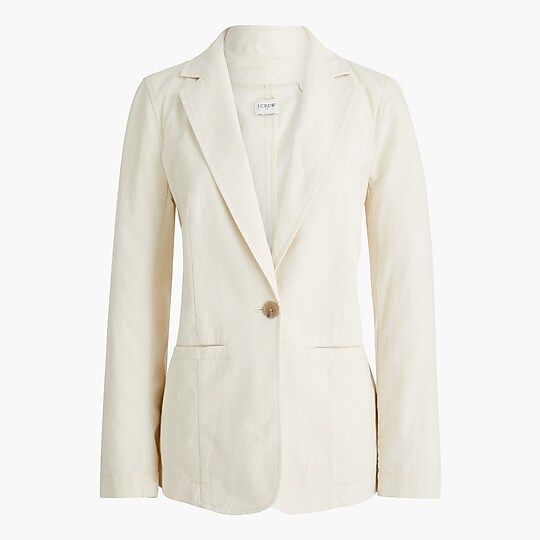 Relaxed linen-cotton blazer | J.Crew Factory