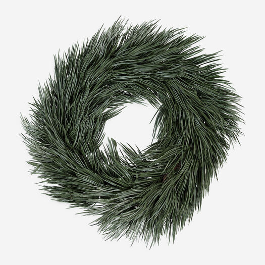 Green Pine Needle Wreath 33x33cm | TK Maxx
