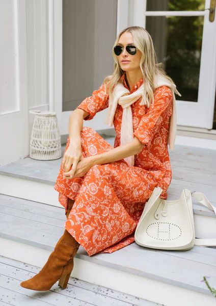 The JA Shirt Dress - Sienna Petunia | Julia Amory