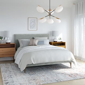 Andes Deco Upholstered Bed | West Elm (US)