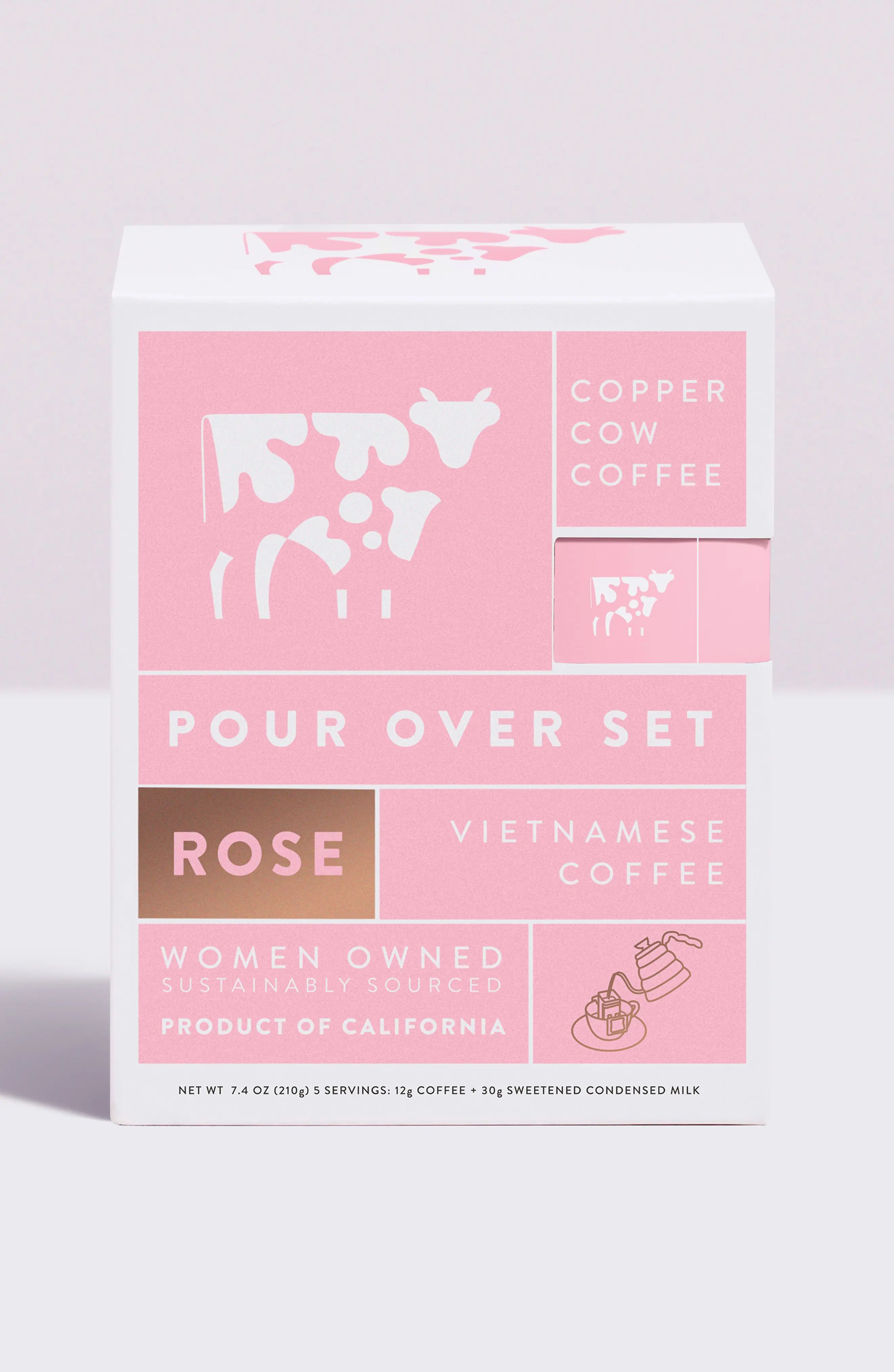 Copper Cow Coffee Vietnamese Rose Latte 5-Pack Kit | Nordstrom