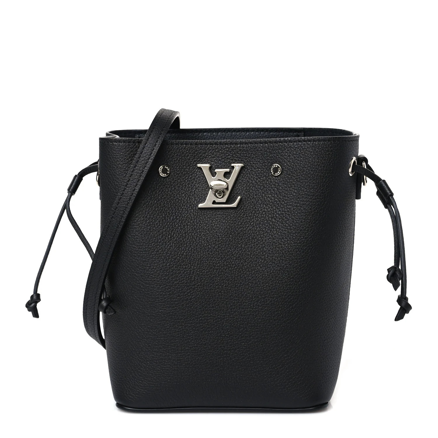 LOUIS VUITTON Calfskin Nano Lockme Bucket Black | FASHIONPHILE | FASHIONPHILE (US)