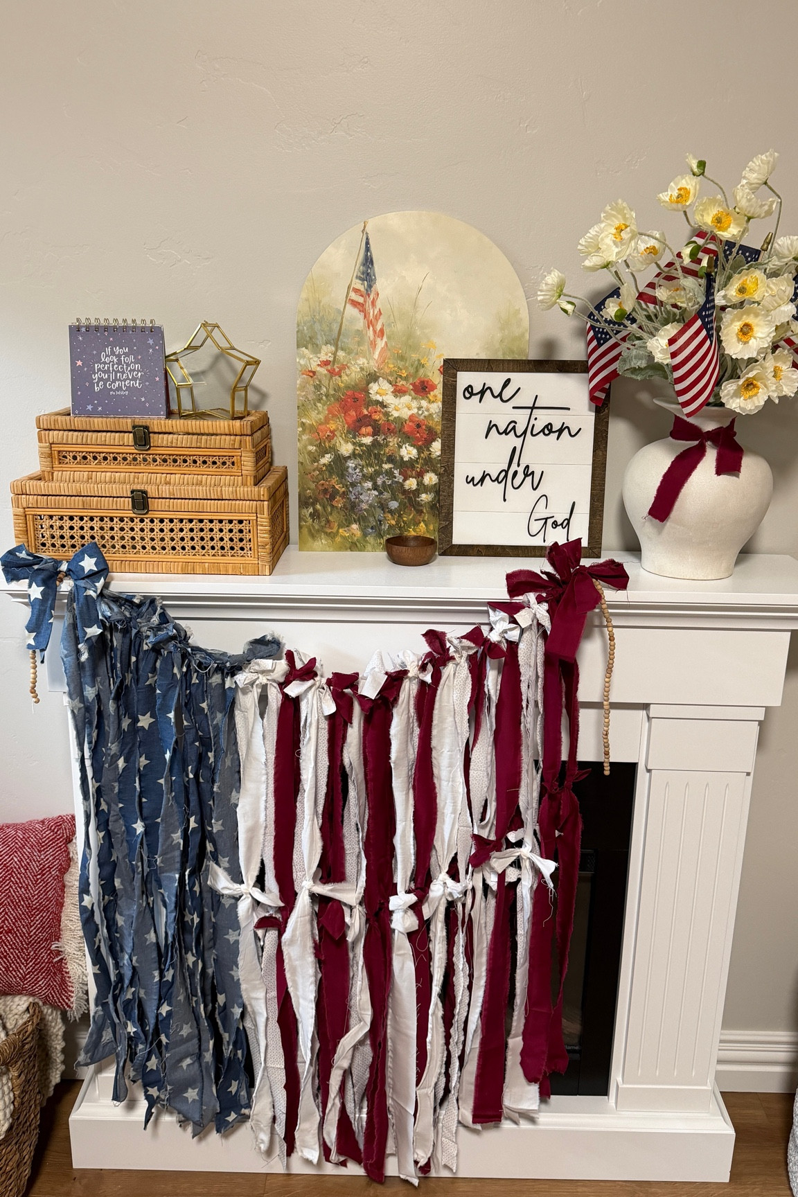 The cutest American corner 🇺🇸❤️🤍💙

#LTKSeasonal #LTKmomlife #LTKHome
