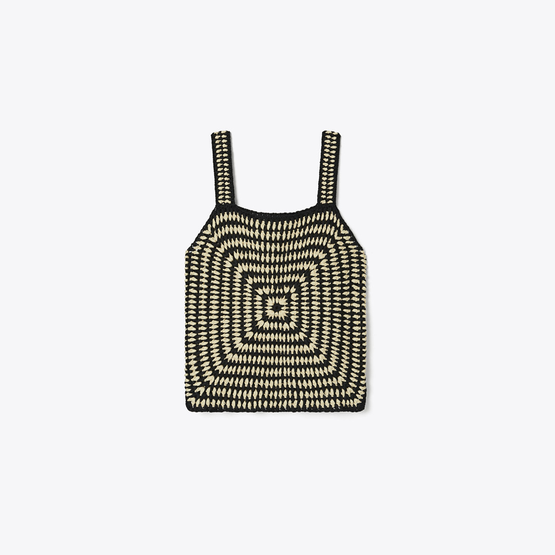Tory Burch Cotton Crochet Tank Top | Tory Burch (US)